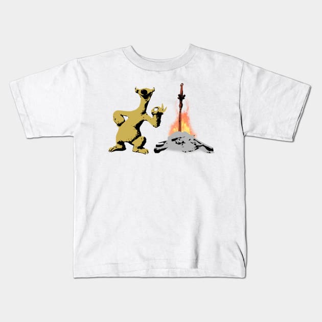 Sid, the fire king Kids T-Shirt by Manoss